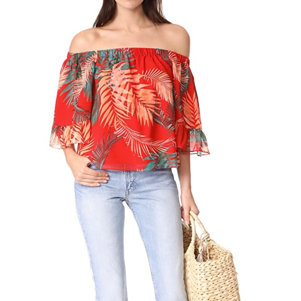 NWOT Rebecca Minkoff Faith off the shoulder top